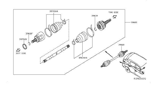 2019 Nissan Murano Rear Drive Shaft Diagram 2