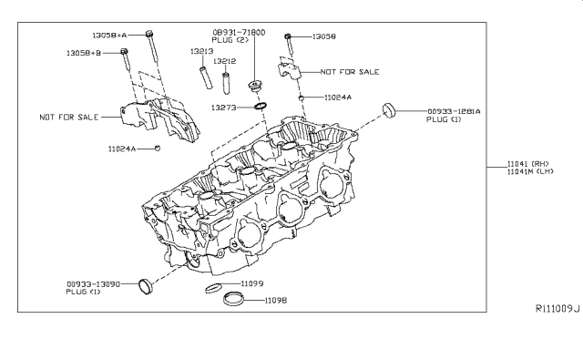 2019 Nissan Murano Cylinder Head & Rocker Cover Diagram 4