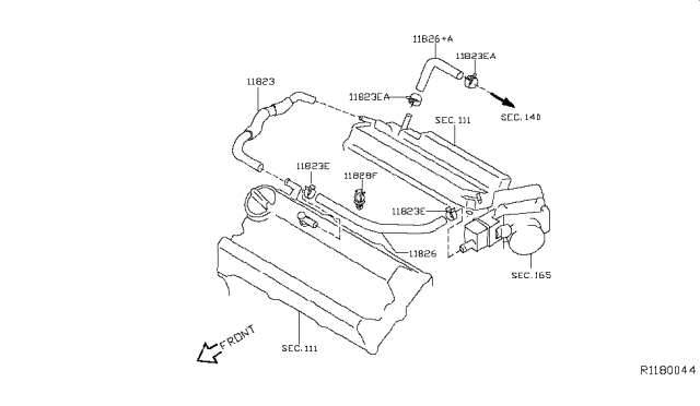 2016 Nissan Murano Crankcase Ventilation Diagram