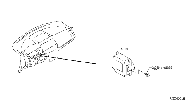 2019 Nissan Murano Control Assembly-Torque Split Diagram for 41650-5BN0B