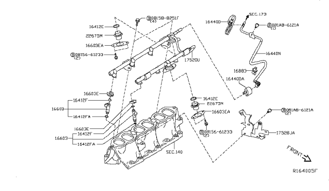 2019 Nissan Murano Fuel Strainer & Fuel Hose Diagram