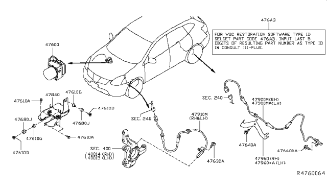 2018 Nissan Murano Anti Skid Control Diagram 1