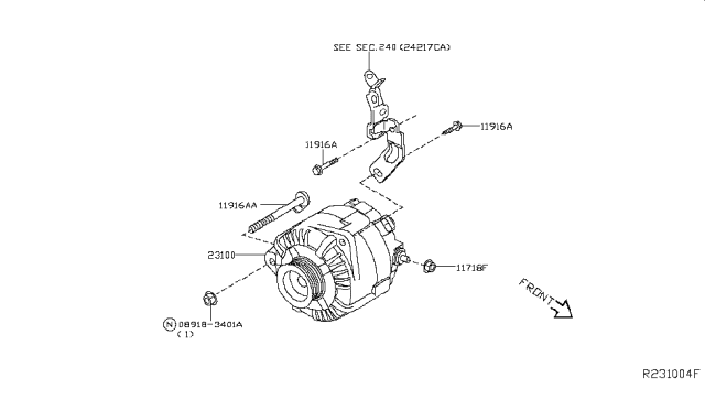 2018 Nissan Murano Alternator Diagram