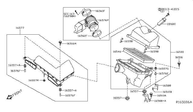 2015 Nissan Murano Air Cleaner Diagram