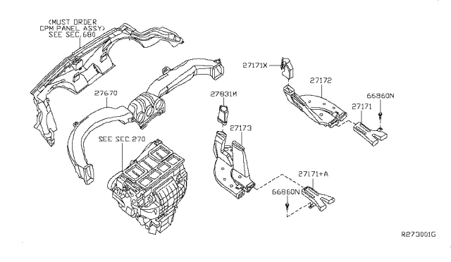 2007 Nissan Altima Nozzle & Duct Diagram