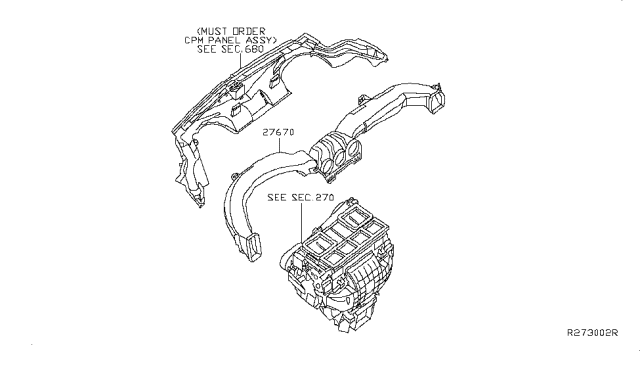 2011 Nissan Altima Nozzle & Duct Diagram