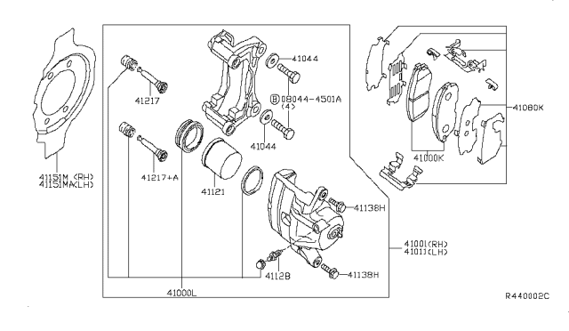 2011 Nissan Altima Plate-BAFFLE Diagram for 41161-JN90A