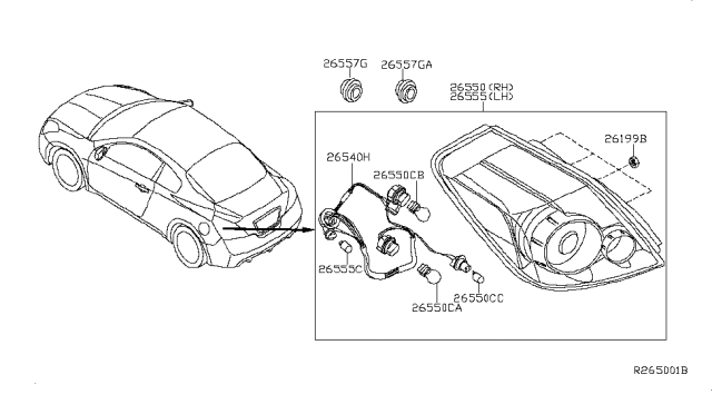 2007 Nissan Altima Rear Combination Lamp Diagram