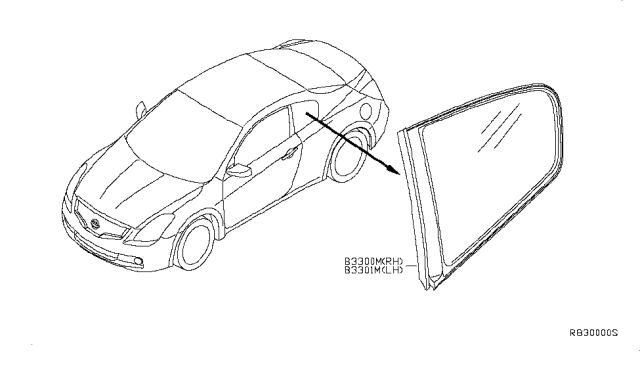 2007 Nissan Altima Side Window Diagram