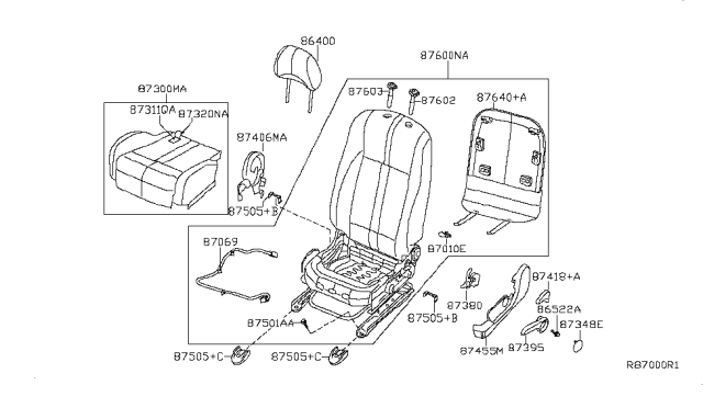 2009 Nissan Altima Front Seat Diagram 3