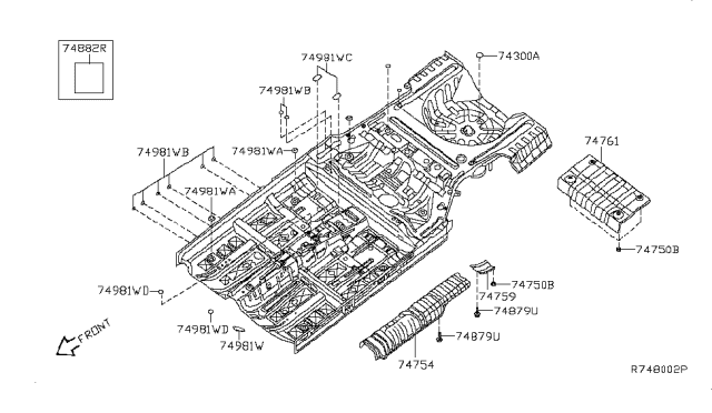 2011 Nissan Altima Floor Fitting Diagram 1