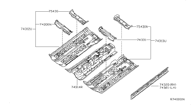 2009 Nissan Altima Floor Panel Diagram 2