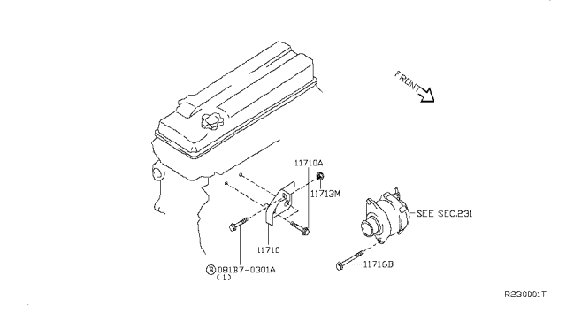 2011 Nissan Altima Alternator Fitting Diagram