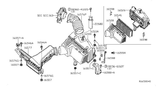 2007 Nissan Altima Air Cleaner Diagram 2