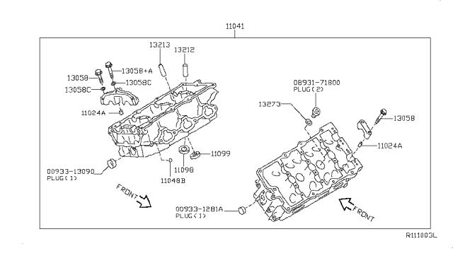 2008 Nissan Altima Cylinder Head & Rocker Cover Diagram 3