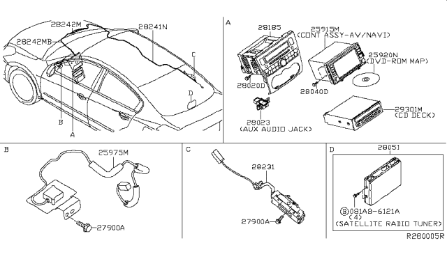 2010 Nissan Altima Audio & Visual Diagram 3