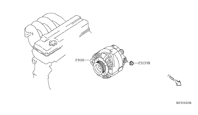 2007 Nissan Altima Alternator Diagram 1