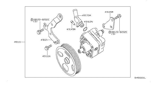 2007 Nissan Altima Power Steering Pump Diagram 1