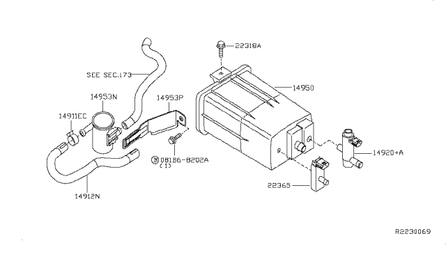 2012 Nissan Altima Engine Control Vacuum Piping Diagram 4