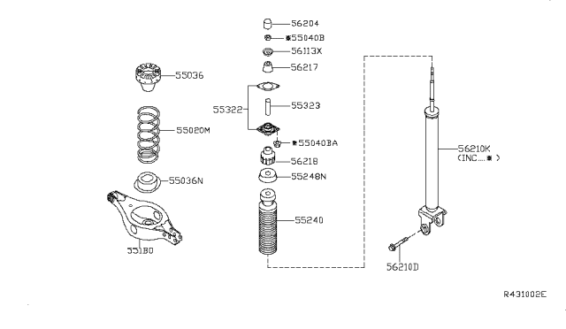 2013 Nissan Altima Rear Suspension Diagram 1