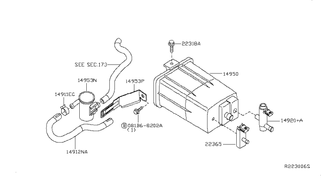 2011 Nissan Altima Engine Control Vacuum Piping Diagram 3