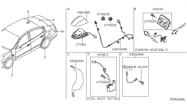 2011 Nissan Altima Audio & Visual Diagram 1