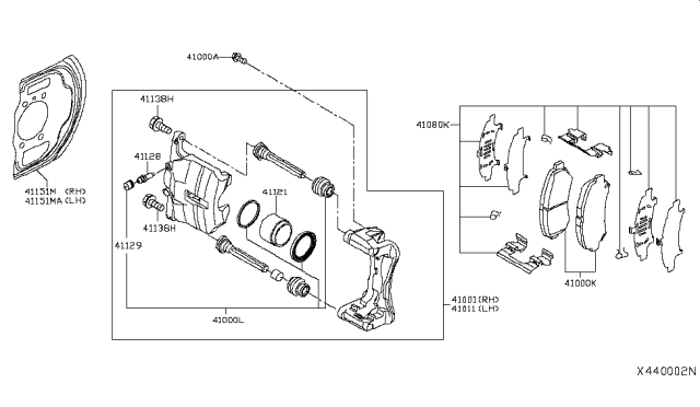 2018 Nissan Kicks Front Brake Diagram 1