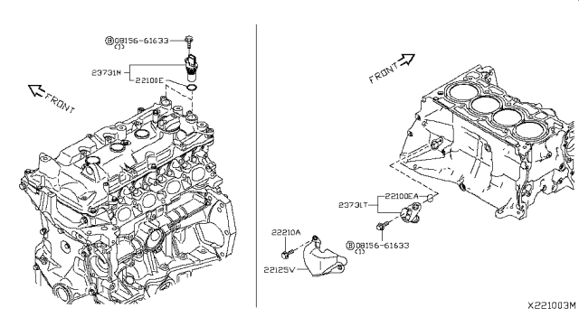 2019 Nissan Kicks Distributor & Ignition Timing Sensor Diagram 1