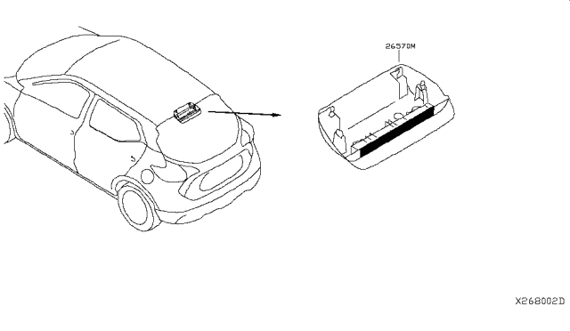 2018 Nissan Kicks High Mounting Stop Lamp Diagram 1