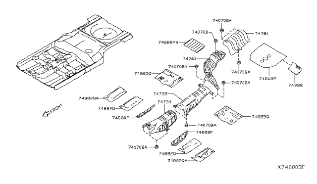 2018 Nissan Kicks Floor Fitting Diagram 2