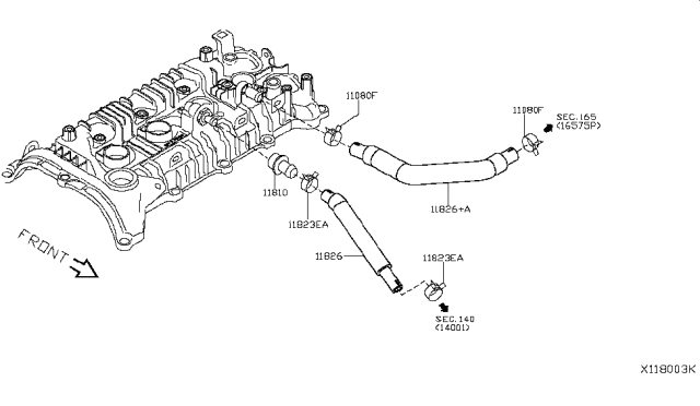 2019 Nissan Kicks Crankcase Ventilation Diagram 1