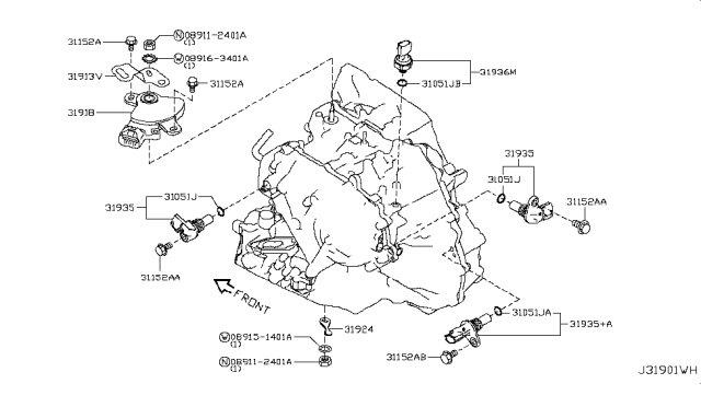 2019 Nissan Kicks Control Switch & System Diagram 1