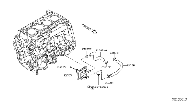 2019 Nissan Kicks Oil Cooler Diagram 1