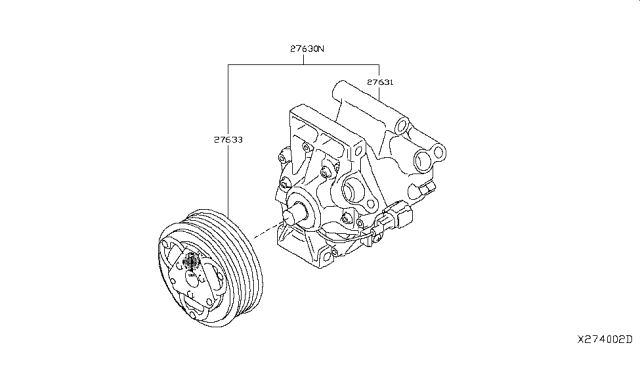 2018 Nissan Kicks Compressor Diagram 1