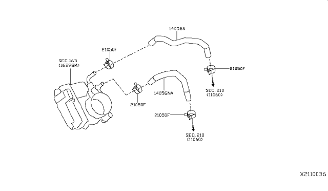 2018 Nissan Kicks Water Hose & Piping Diagram 1