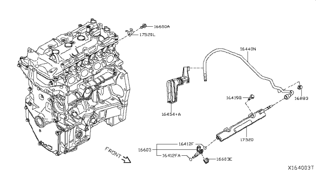 2019 Nissan Kicks Fuel Strainer & Fuel Hose Diagram 1