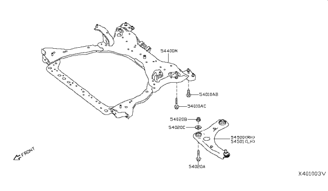 2019 Nissan Kicks Front Suspension Diagram 1