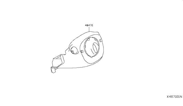 2019 Nissan Kicks Steering Column Shell Cover Diagram 1