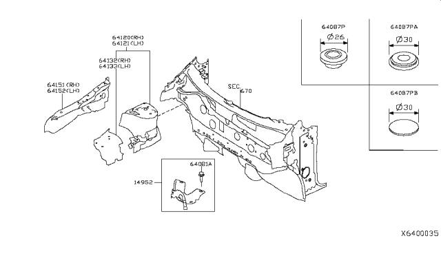 2019 Nissan Kicks Hood Ledge & Fitting Diagram