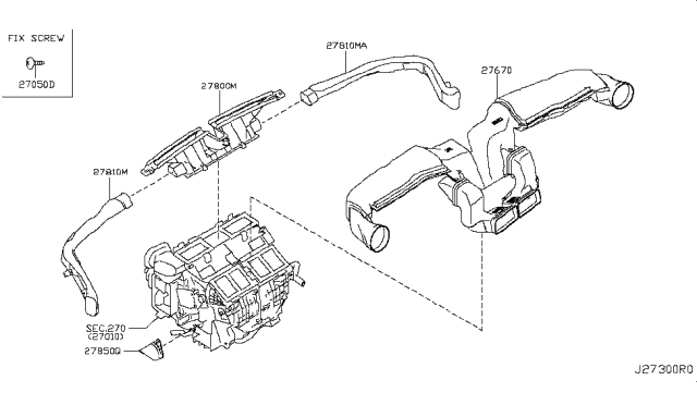 2017 Nissan GT-R Nozzle & Duct Diagram 5