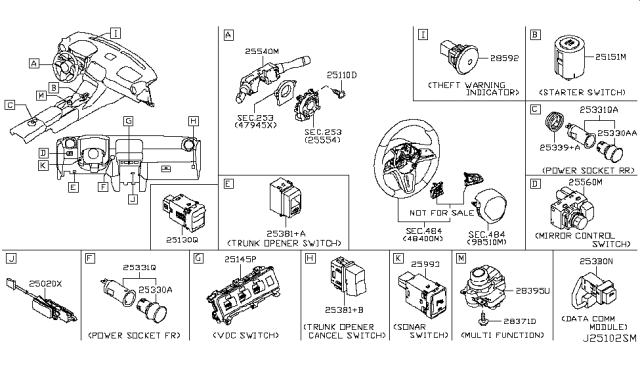 2016 Nissan GT-R Switch Diagram 3