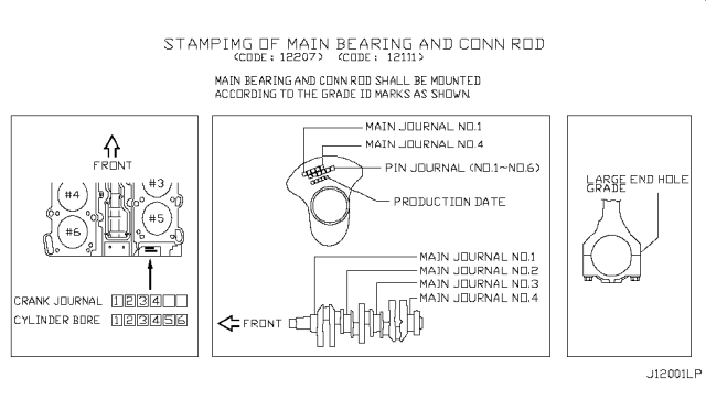 2016 Nissan GT-R Piston,Crankshaft & Flywheel Diagram 2