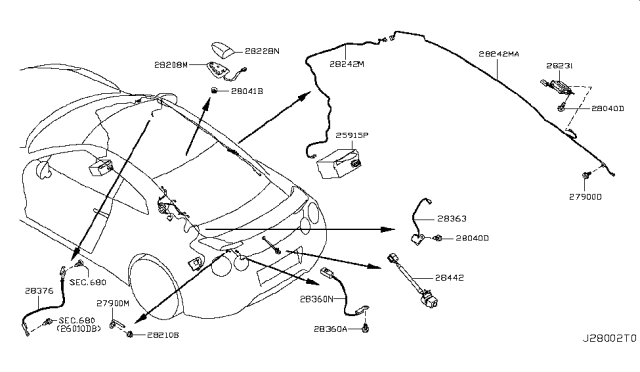 2019 Nissan GT-R Amplifier-Radio Diagram for 28231-6HS0A