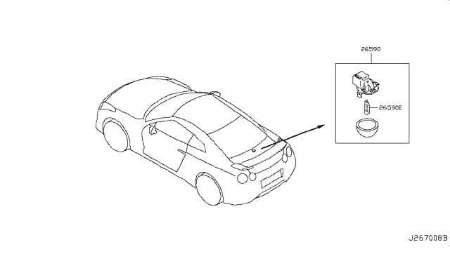 2019 Nissan GT-R Lamps (Others) Diagram