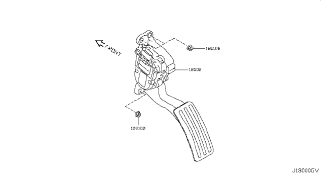 2015 Nissan GT-R Accelerator Linkage Diagram