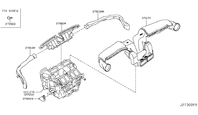 2018 Nissan GT-R Nozzle & Duct Diagram 1