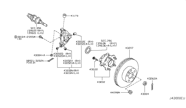 2011 Nissan GT-R Rear Axle Diagram 1