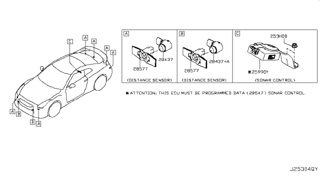 2017 Nissan GT-R Electrical Unit Diagram 9