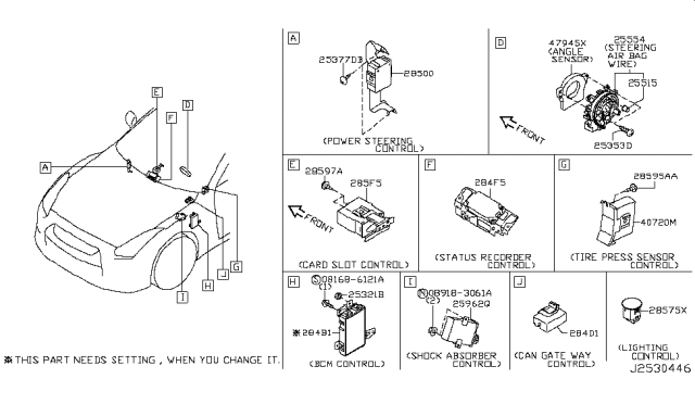 2016 Nissan GT-R Electrical Unit Diagram 4