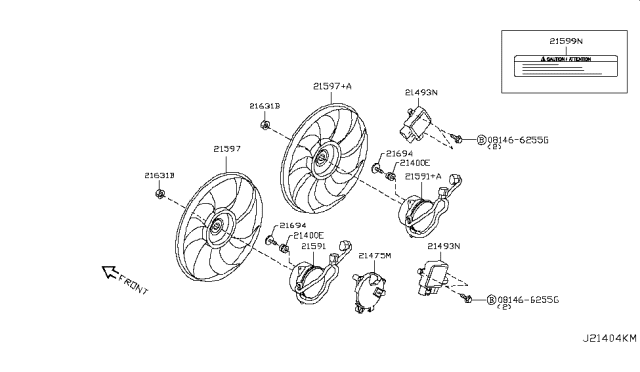 2017 Nissan GT-R Radiator,Shroud & Inverter Cooling Diagram 1